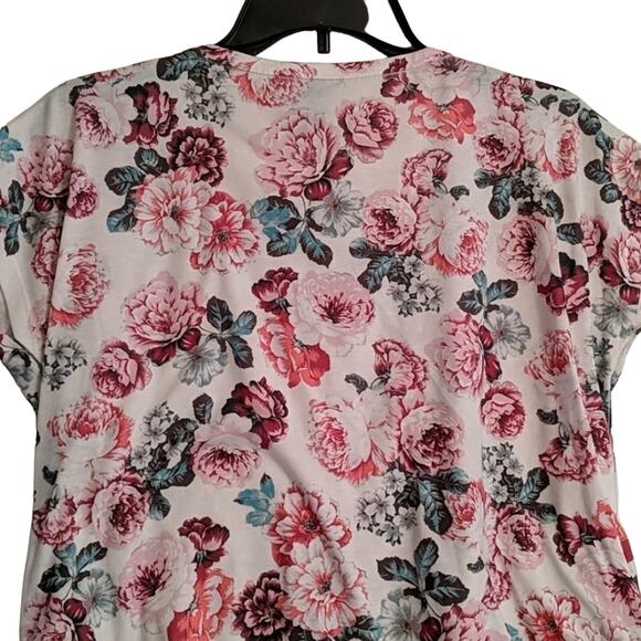 F21 Pink Floral Tee, S - Picture 3 of 6